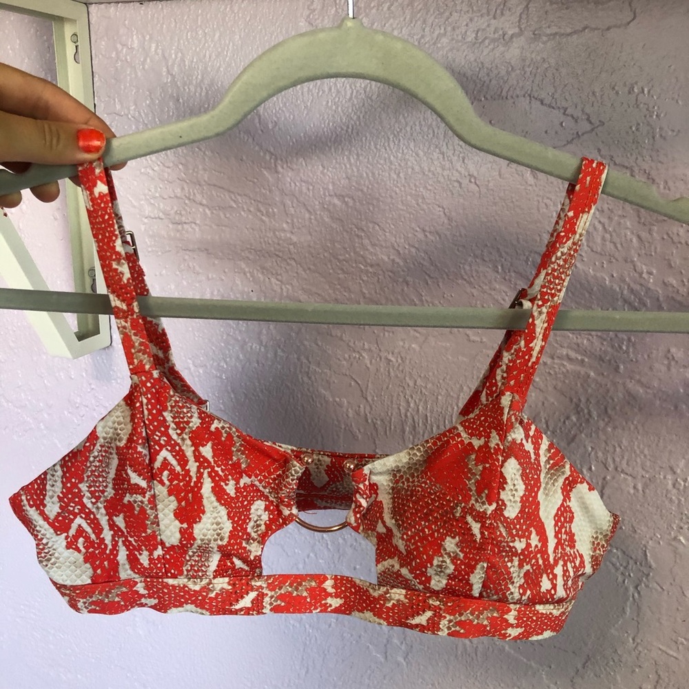 Snake Skin Bikini Top